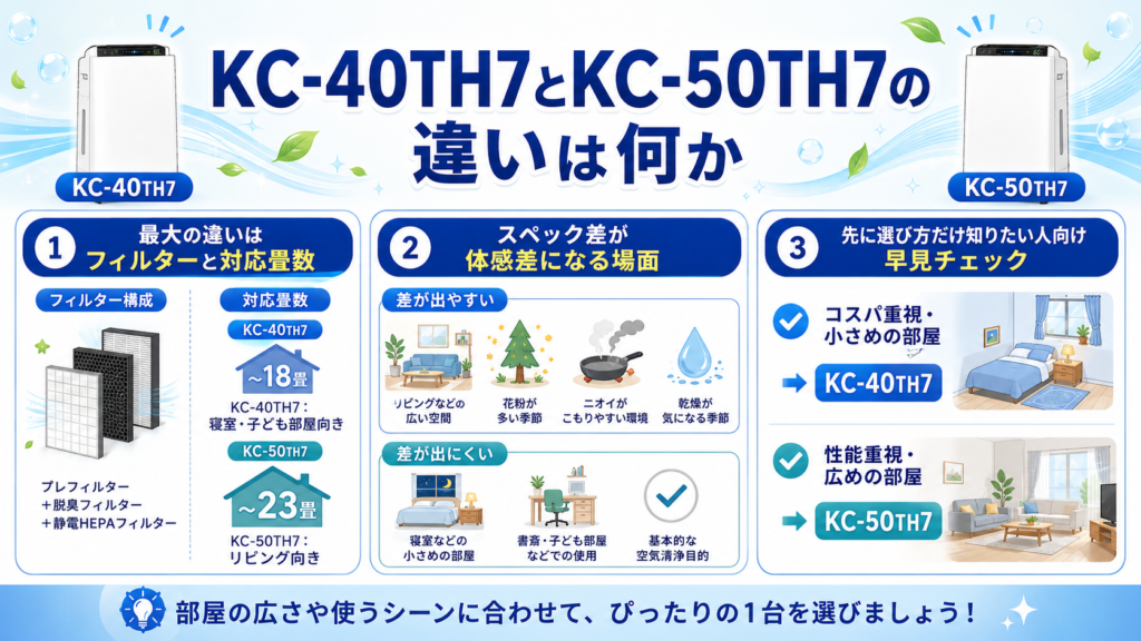KC-40TH7とKC-50TH7の比較